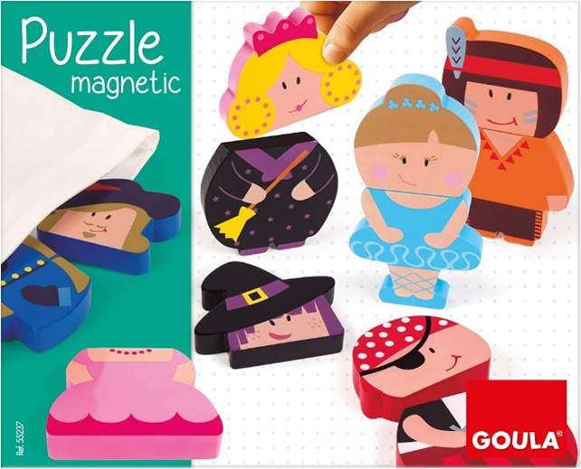 La scatola esterna del gioco Goula Puzzle Magnetico con Personaggi